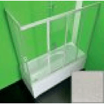 Box sopravasca scorrevole due lati acrilico pvc bianco Velplas 90x180 cm