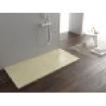 Piatto doccia ultra slim, in smc effetto pietra tortora beige h 2,6cm Sicena Plaget Tortora-Beige,90x180 cm