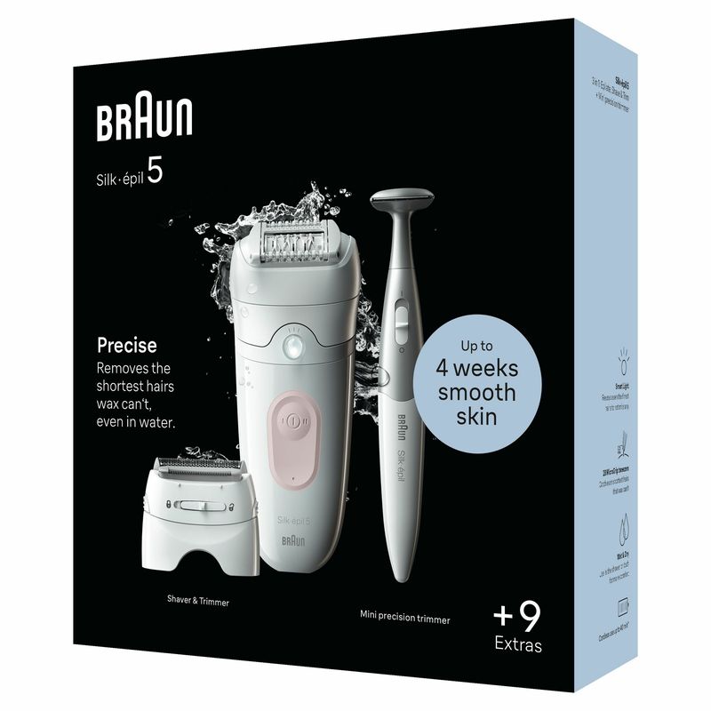 Braun-Silk-pil-5-5-230-Epilatore-Elettrico-Donna-Per-Una-Epilazione-Semplice-Bianco-Rosa