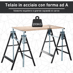 HOMCOM-Set-2-Cavalletti-da-Lavoro-Pieghevoli-Telescopici-Altezza-Regolabile-in-Tubi-d’Acciaio