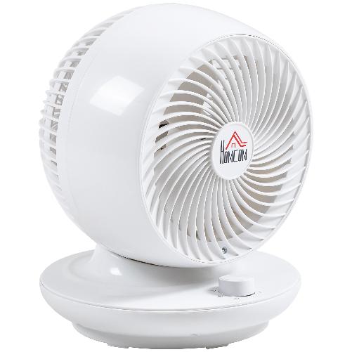 HOMCOM-Ventilatore-da-Tavolo-3-Velocita-Oscillazione-70°-e-Inclinazione-90°-27x27x34cm-Bianco-e-Nero