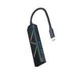 Nanocable 10.16.0401 replicatore di porte e docking station per laptop Cablato USB 3.2 Gen 1 (3.1 Gen 1) Type-C Nero