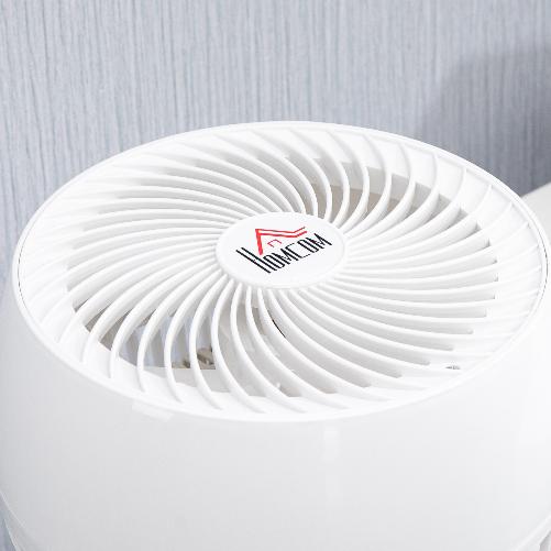 HOMCOM-Ventilatore-da-Tavolo-3-Velocita-Oscillazione-70°-e-Inclinazione-90°-27x27x34cm-Bianco-e-Nero