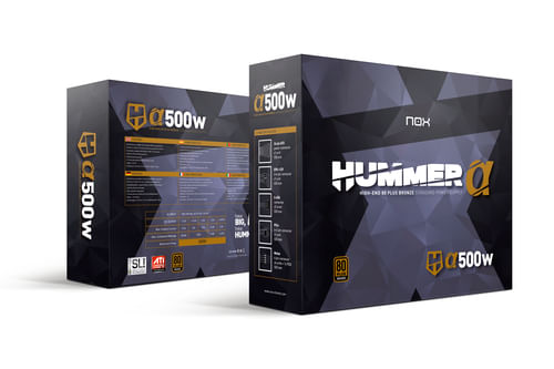 NOX-HUMMER-ALPHA-500W-Fonte-alimentare-in-bronzo-500W-ATX-231-12V---PFC-attivo---Certificazione-80-Plus---Ventile-UltraS