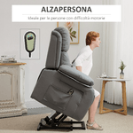 HOMCOM-Poltrona-Relax-Elettrica-e-Alzapersona-Reclinabile-fino-160°-con-Telecomando-in-Similpelle---Grigio