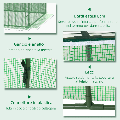 Outsunny-Serra-Piccola-per-Giardino-e-Balcone-con-Finestre-e-Copertura-in-PE-180x90x70cm-Verde