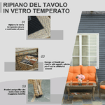 Outsunny-Set-Mobili-da-Giardino-in-Rattan-PE-con-2-Poltrone-Divano-e-Tavolino-e-Cuscini-Colore-Khaki-e-Arancione