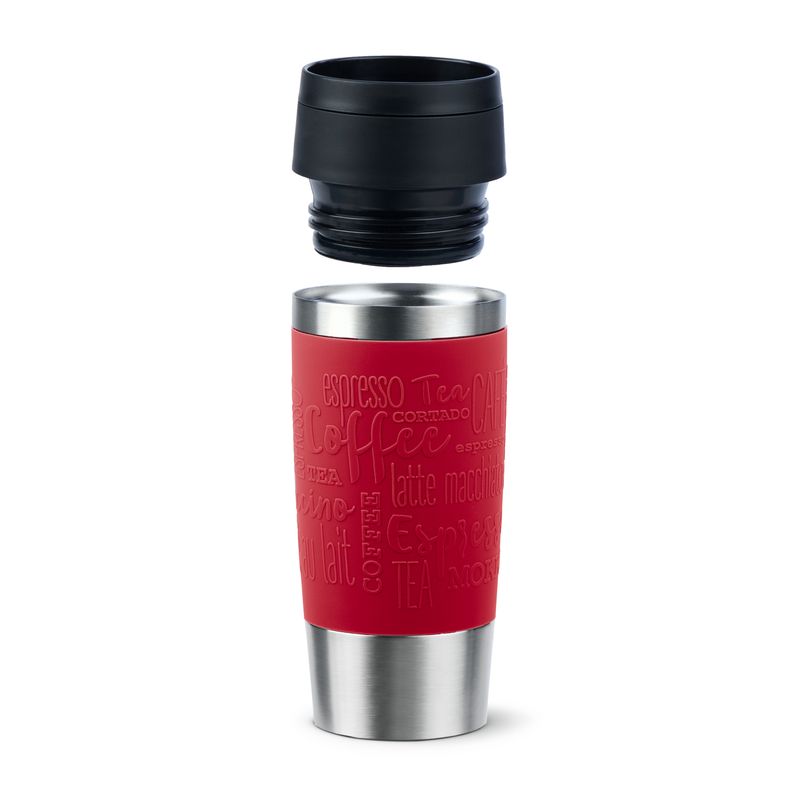 EMSA-Travel-Mug-Classic-N2020400-tazza-da-viaggio-360-ml-Nero-Rosso-Acciaio-inox-Acciaio-inox