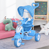 HOMCOM-Triciclo-Passeggino-Azzurro-a-Forma-di-Moto-per-Bambini-18-72-mesi-con-Tettuccio-Rimovibile