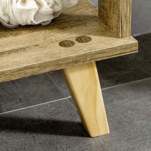 kleankin-Mobile-Bagno-Moderno-con-Armadietto-Cassetto-e-Ripiani-in-Legno-50x30x89cm-Bianco