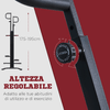 HOMCOM-Vertical-Climber-con-Monitor-LCD-e-Altezza-Regolabile-Arrampicatore-in-Acciaio-e-ABS-100x60x175-195-cm-Nero