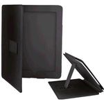 KEYTECK CUSTODIA E STAND IN PELLE NERA PER IPAD I-022