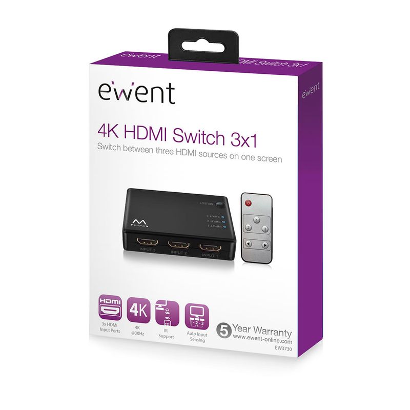 EWENT-SWITCH-HDMI-4K-3-INGRESSI-EW3730