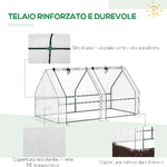 Outsunny-Serra-da-Giardino-con-Copertura-in-PE-Rinforzato-e-Telaio-in-Acciaio-180x90x90cm-Bianco