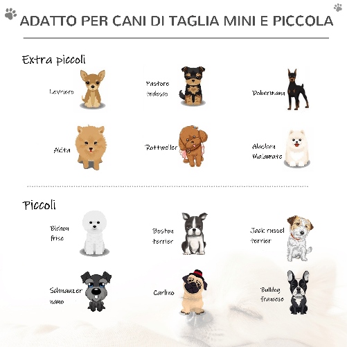 PawHut-Scaletta-per-Cani-Materassino-2-in-1-in-PU-e-Gommapiuma-45x39x20cm-Grigio