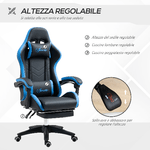 Vinsetto-Sedia-da-Gaming-con-Altezza-Regolabile-e-Schienale-Reclinabile-65x65x121-129-cm-Blu-e-Nero