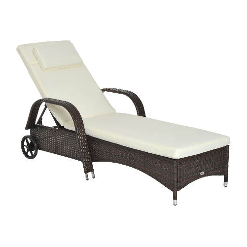 Outsunny-Lettino-Prendisole-da-Giardino-Sedia-a-Sdraio-con-Ruote-per-Spiaggia-in-Rattan-Altezza-Regolabile