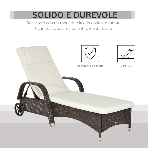 Outsunny-Lettino-Prendisole-da-Giardino-Sedia-a-Sdraio-con-Ruote-per-Spiaggia-in-Rattan-Altezza-Regolabile