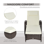 Outsunny-Lettino-Prendisole-da-Giardino-Sedia-a-Sdraio-con-Ruote-per-Spiaggia-in-Rattan-Altezza-Regolabile