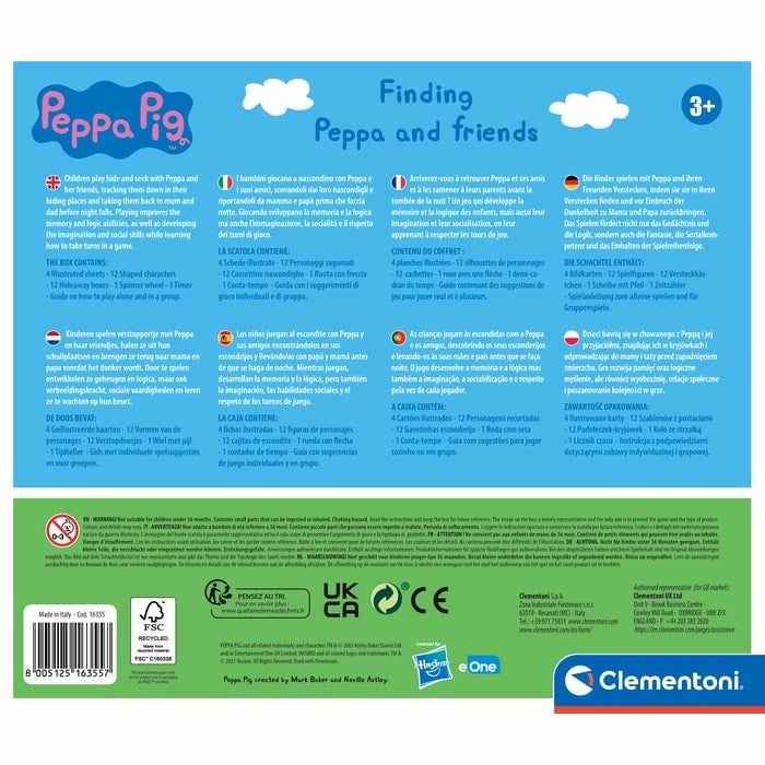 Clementoni-Peppa-Pig-Finding-Peppa-and-Friends-Gioco-da-tavolo-Viaggio-avventura