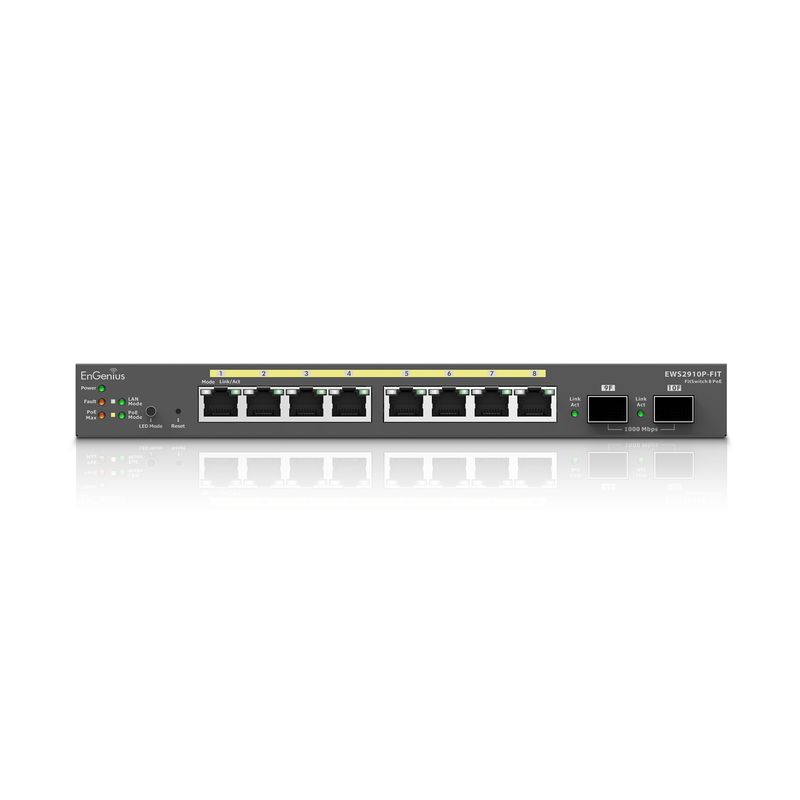 EnGenius-EWS2910P-FIT-switch-di-rete-Gestito-L2-Gigabit-Ethernet--10-100-1000--Supporto-Power-over-Ethernet--PoE--Nero