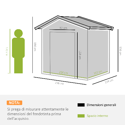 Outsunny-Casetta-da-Giardino-Porta-Utensili-in-Lamiera-di-Acciaio-Capanno-da-Giardino-in-Acciaio-con-Porte-Scorrevoli-236x174x190cm-Grigio