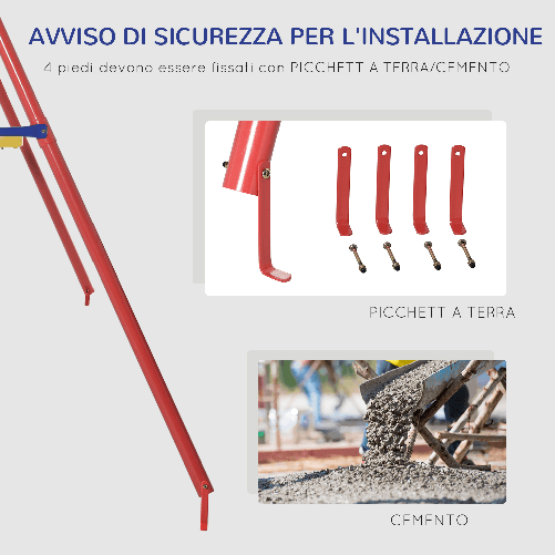 Outsunny-Set-Altalene-da-Giardino-2-Singole-e-1-Doppia-Altezza-Regolabile