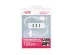 ADJ-HUB-USB-3-PORTE-CON-ATTACCO-USB-E-PER-IPHONE-IPOD-IPAD-HB202W