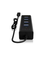 4x-USB-3.0-Type-A-Hub--Integriertes-USB-Type-C-Anschlusskabel--USB-3.0-Type-C-Datenbertragung-bis-zu-5-Gbit-s