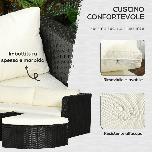 Outsunny-Salotto-da-Giardino-con-2-Poltrone-e-2-Poggiapiedi-in-Rattan-PE-Tavolino-in-Vetro-Nero