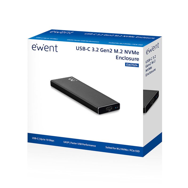 EWENT-BOX-PER-HD-SSD-USB-C-3.1-GEN-M.2-NVMe-EW7024