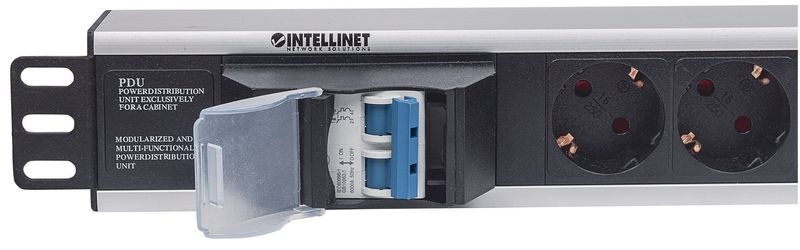 Intellinet-711432-unita-di-distribuzione-dell-energia--PDU--6-presa-e--AC-1.5U-Nero-Grigio