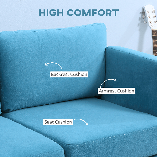 HOMCOM-Divano-2-Posti-Moderno-con-Braccioli-Imbottiti-in-Tessuto-Effetto-Velluto-e-Gambe-in-Legno-170x90x85-cm-Blu