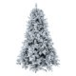 Albero di natale innevato bianco con pigne h.210cm Bizzotto Arves