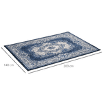 HOMCOM-Tappeto-Moderno-Persiano-in-Poliestere-per-Interni-200x140cm-Blu