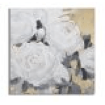 DIPINTO SU TELA WHITE FLOWER -A- CM 90X3,7X90