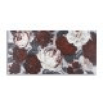 DIPINTO SU TELA WHITE/RED FLOWER DARKBACK CM  120X3,7X60