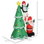 HOMCOM-Albero-di-Natale-Gonfiabile-Gigante-243cm-da-Esterno-e-Interno-Impermeabile-con-Luci-a-Led-e-Babbo-Natale