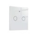 Interruttore Wifi Da Parete 86X86 Pannello Touch 2 Tasti Colore Bianco WiFi + RF 433 Compatibile con Amazon Alexa e Google Home