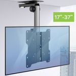 Techly-Staffa-TV-da-Soffitto-Dritto-e-Inclinato-per-TV-LED-LCD-17--37--Nero