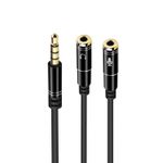 EWENT CAVO AUDIO JACK 35" M 4P A 2 JACK 35 F 3P 030 mm EC1641