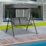 Outsunny-Dondolo-a-2-Posti-da-Giardino-con-Tettuccio-Regolabile-140x118x162cm-Grigio