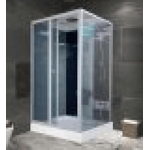 Cabina doccia idromassaggio, cromoterapia, touch screen, full optional 100x100cm Sicorage Lurix