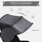 HOMCOM-Triciclo-per-Bambini-Passeggino-Pieghevole-con-Maniglione-Tettuccio-e-Barra-Rimovibili-1-5-Anni---Nero