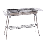 Outsunny Barbecue  a Carbonella Pieghevole Portatile in Acciaio 104x33x70cm