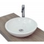 Lavabo da appoggio senza troppo pieno 47x14cm bianco Mues Stutru