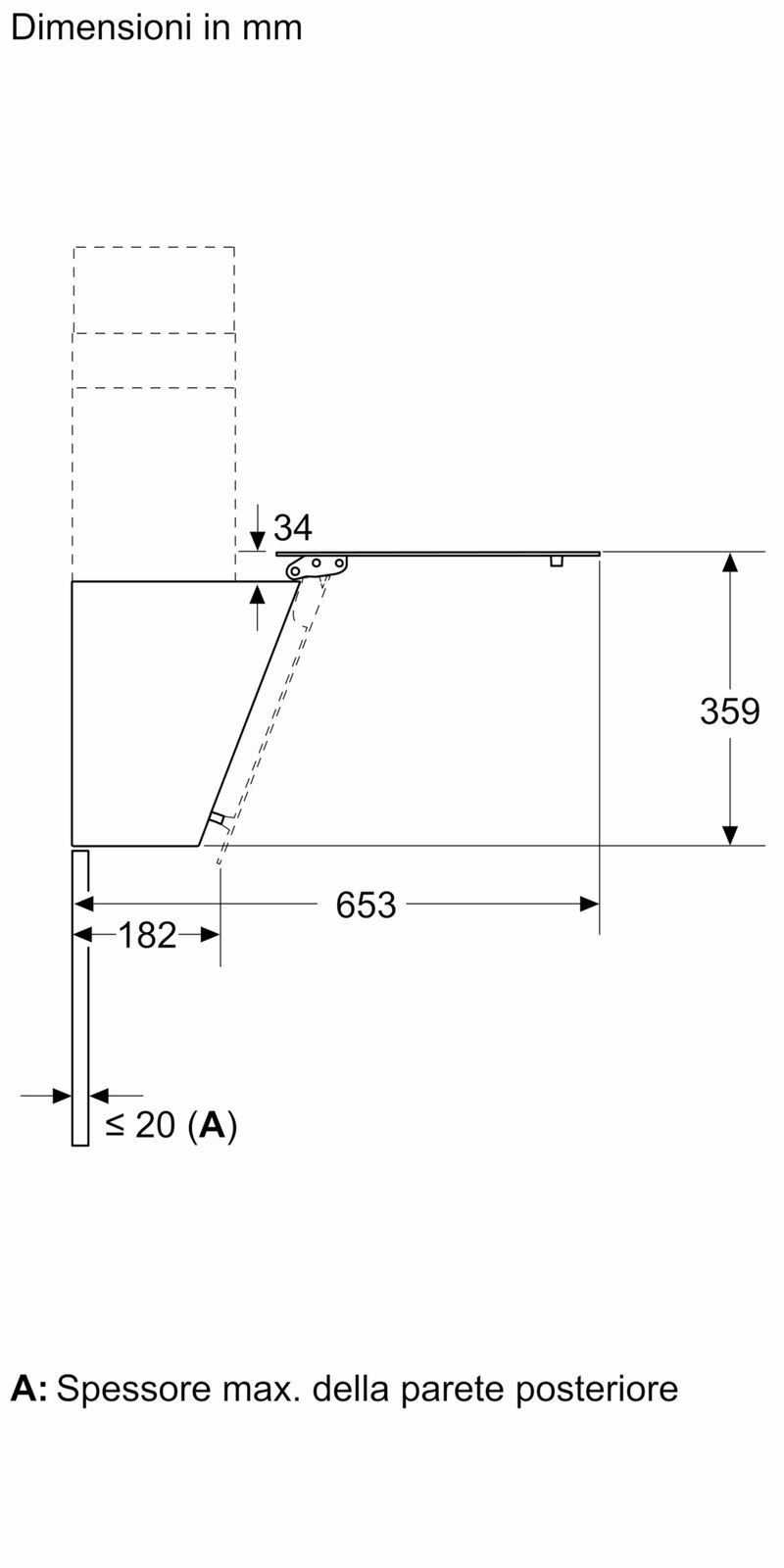 Bosch-Serie-2-DWK85DK60-Cappa-a-parete-80-cm-Vetro-nero-Classe-A