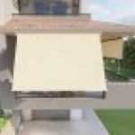 Tenda da sole a caduta con bracci per balcone terrazzo finestra 300cm Beige Golisa