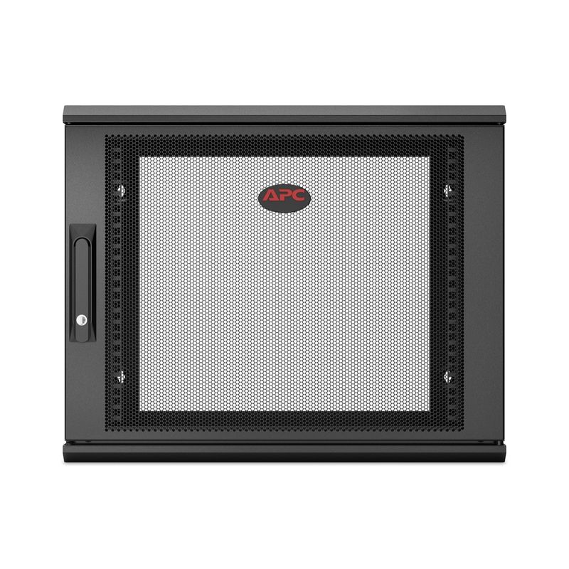 APC-NetShelter-WX-9U-Single-Hinged-Wall-mount-Enclosure-400mm-Deep.-Da-parete-Nero