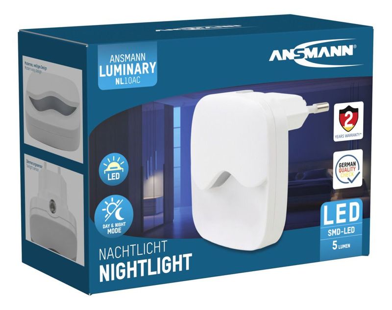 Ansmann-NL10AC-Luce-notturna-con-spina